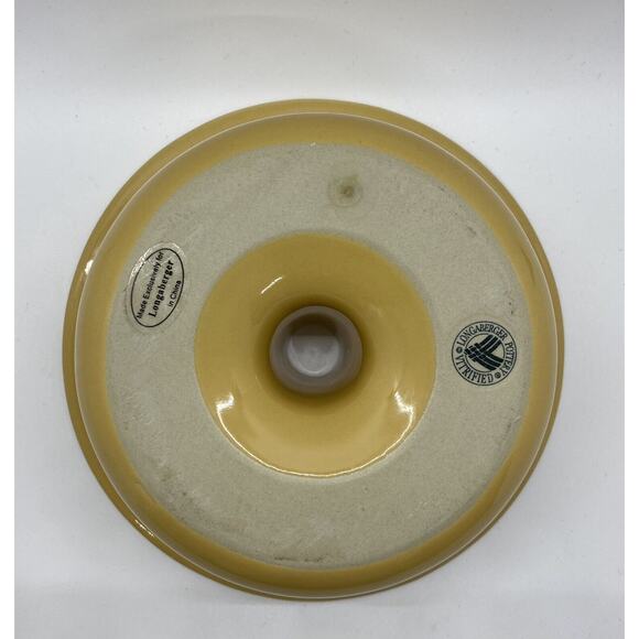 Longaberger BUTTERNUT Pottery FLUTED BUNDT CAKE PAN Single Server - Picture 5 of 8